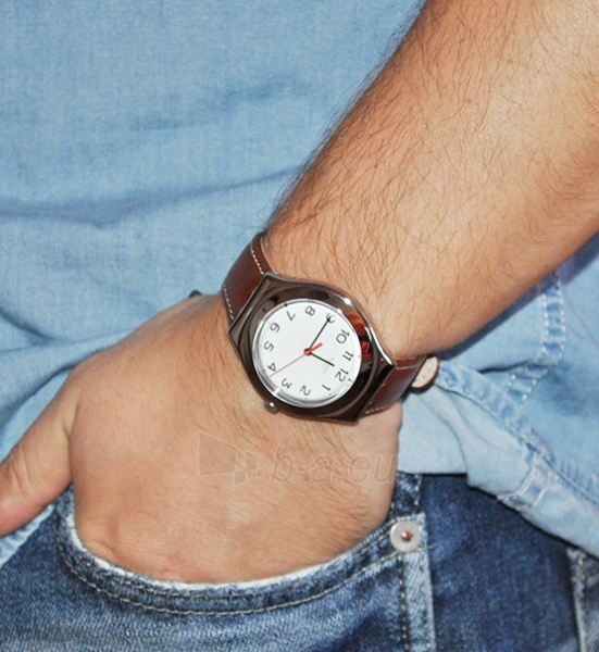 Unisex laikrodis Swatch Strictly Silver YGS131 paveikslėlis 3 iš 3