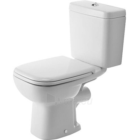 Toilet Duravit D-Code with cover, horizontal, pajungimas apačioje paveikslėlis 5 iš 7