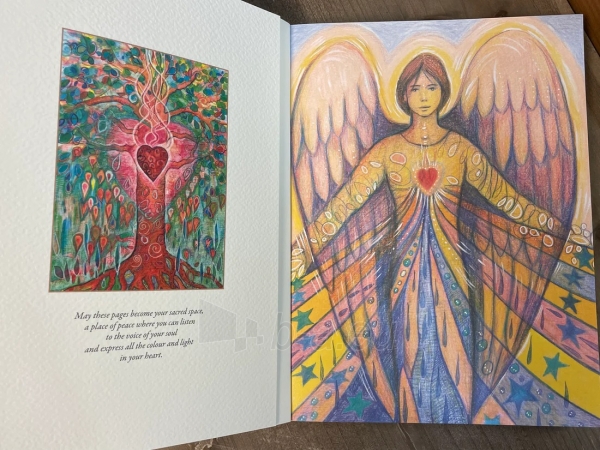 Užrašinė Angels writing, healing and creativity journal Blue Angel paveikslėlis 2 iš 8