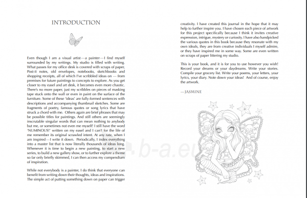 Užrašinė Jasmine Becket-Griffith writing and creativity Journal Blue Angel paveikslėlis 6 iš 8