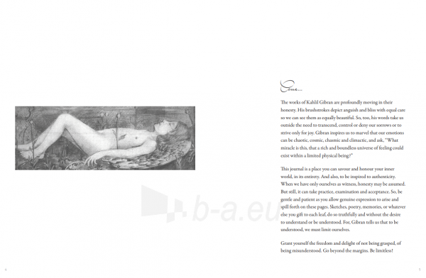 Užrašinė Kahlil Gibran contemplation and creativity journal Blue Angel paveikslėlis 4 iš 5