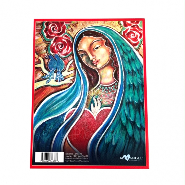 Užrašinė Mother Mary oracle journal Blue Angel paveikslėlis 3 iš 3