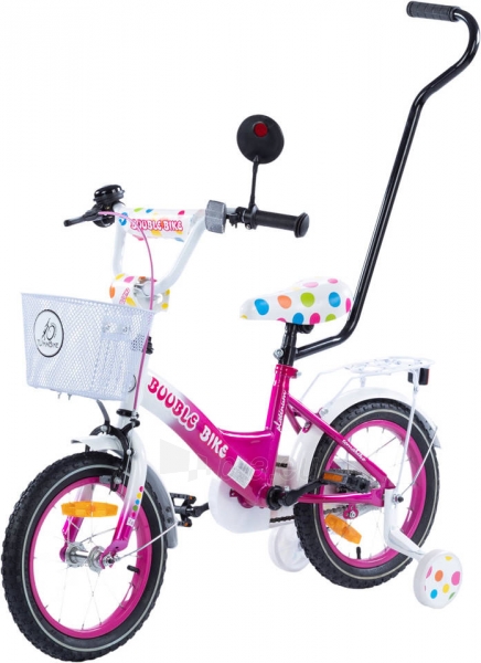 Vaikiškas dviratis - TomaBike Bubble, 14 colių, rožinis paveikslėlis 1 iš 6