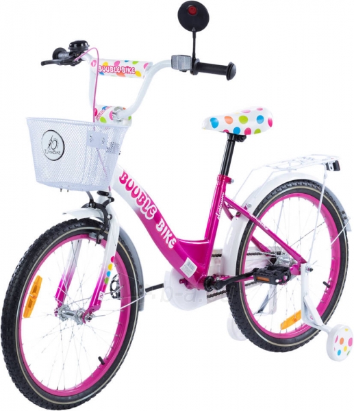 Vaikiškas dviratis - TomaBike Bubble, 16 colių, rožinis paveikslėlis 1 iš 3
