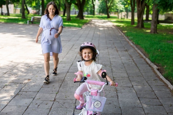 Vaikiškas dviratis - TomaBike Little Princess, 12 colių, rožinis paveikslėlis 7 iš 21