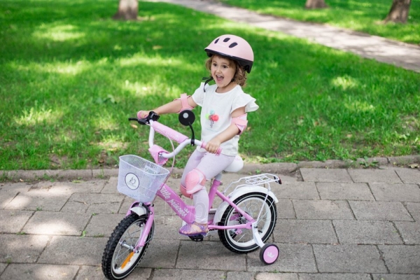 Vaikiškas dviratis - TomaBike Little Princess, 12 colių, rožinis paveikslėlis 8 iš 21