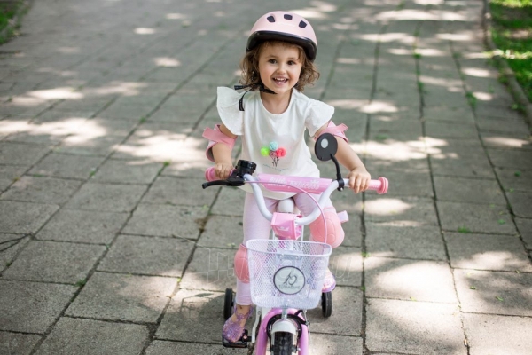 Vaikiškas dviratis - TomaBike Little Princess, 12 colių, rožinis paveikslėlis 9 iš 21