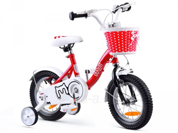 Vaikiškas dviratis "Royal Baby Girls Chipmunk MM 12", raudonas paveikslėlis 1 iš 13
