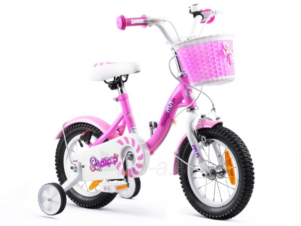 Vaikiškas dviratis "Royal Baby Girls Chipmunk MM 12", rožinis paveikslėlis 1 iš 12