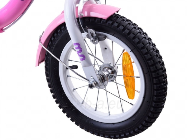 Vaikiškas dviratis "Royal Baby Girls Chipmunk MM 12", rožinis paveikslėlis 8 iš 12