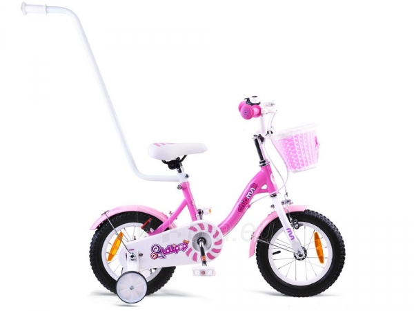 Vaikiškas dviratis "Royal Baby Girls Chipmunk MM 12", rožinis paveikslėlis 3 iš 12
