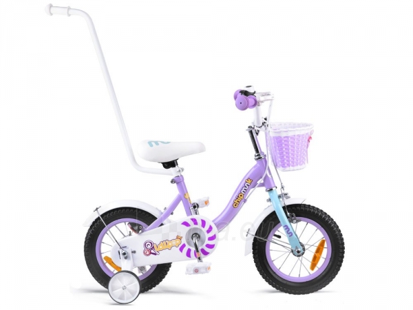 Vaikiškas dviratis "Royal Baby Girls Chipmunk MM 12", violetinis paveikslėlis 11 iš 12