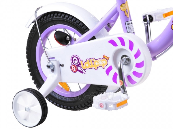Vaikiškas dviratis "Royal Baby Girls Chipmunk MM 12", violetinis paveikslėlis 10 iš 12