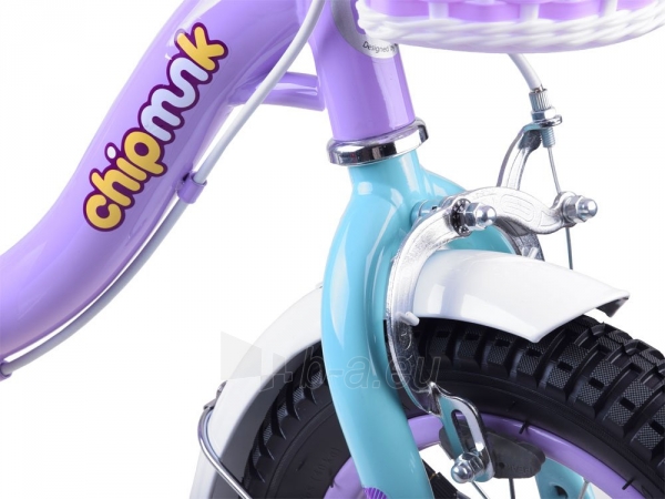 Vaikiškas dviratis "Royal Baby Girls Chipmunk MM 12", violetinis paveikslėlis 6 iš 12