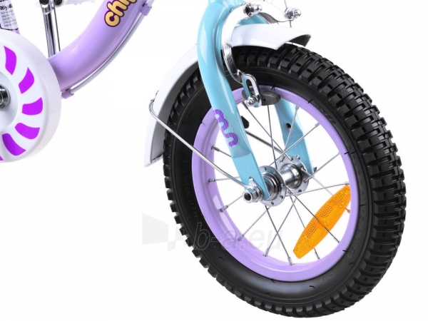 Vaikiškas dviratis "Royal Baby Girls Chipmunk MM 12", violetinis paveikslėlis 5 iš 12