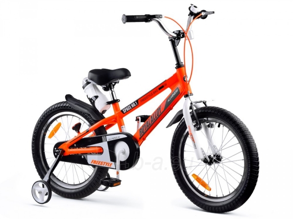 Vaikiškas dviratis "Royal Baby SPACE No. 1 18", oranžinis paveikslėlis 1 iš 14