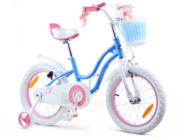 Vaikiškas dviratis Royal Baby Star Girl 16, mėlynas paveikslėlis 1 iš 21