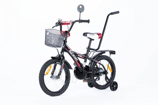 Vaikiškas dviratis BMX 12", juodas-raudonas Paveikslėlis 2 iš 6 310820283443