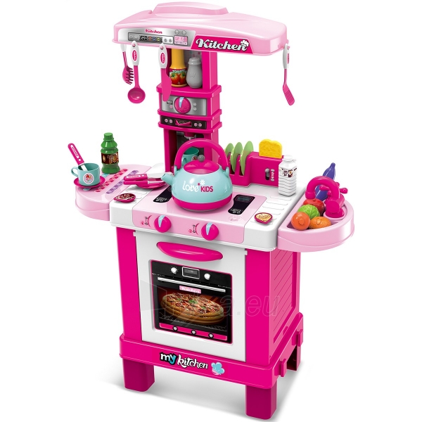Vaikiška virtuvė, 64x29x87, rožinė paveikslėlis 1 iš 3
