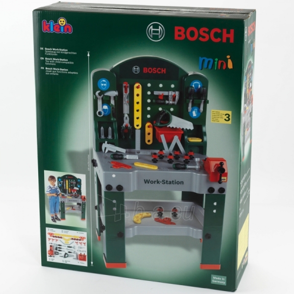Vaikiškas didelis darbastalis su įrankiais | Bosch | Klein paveikslėlis 2 iš 2
