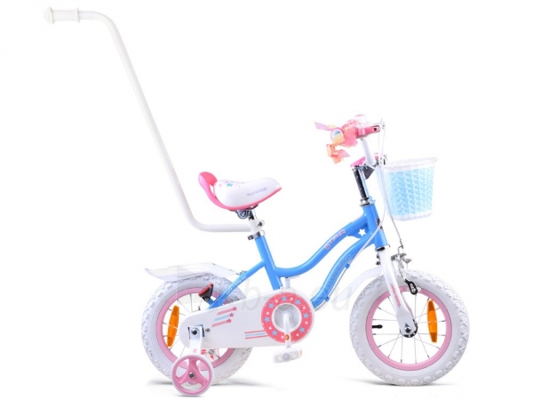 Vaikiškas dviratis Royal Baby Star Girl mėlynas paveikslėlis 5 iš 12