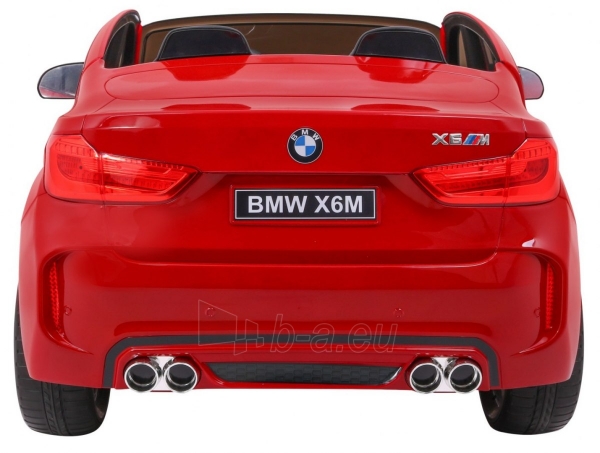 Vaikiškas dvivietis elektromobilis BMW X6M XXL Raudonas - Lakuotas paveikslėlis 6 iš 13