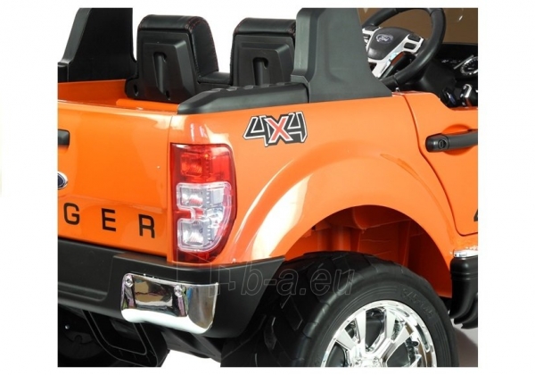 Vaikiškas dvivietis elektromobilis "Ford Ranger 4x4 MP4", lakuotas oranžinis paveikslėlis 14 iš 14