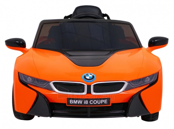 Vaikiškas elektomobilis BMW I8, oranžinis paveikslėlis 13 iš 15