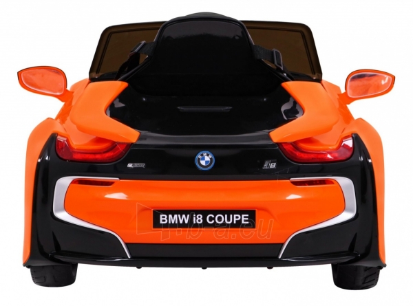 Vaikiškas elektomobilis BMW I8, oranžinis paveikslėlis 10 iš 15
