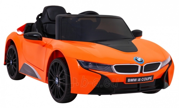 Vaikiškas elektomobilis BMW I8, oranžinis paveikslėlis 7 iš 15