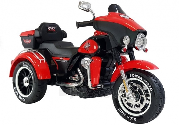 Vaikiškas elektrinis motociklas “ABM5288”, raudonas paveikslėlis 1 iš 13