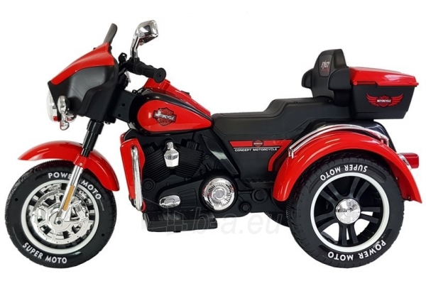 Vaikiškas elektrinis motociklas “ABM5288”, raudonas paveikslėlis 13 iš 13