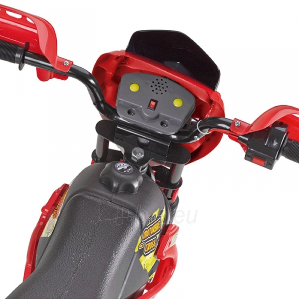Vaikiškas elektrinis motociklas Cross, raudonas paveikslėlis 2 iš 5