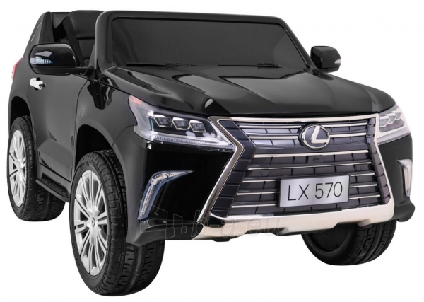 Vaikiškas elektromobilis Lexus LX570 Juodas - Lakuotas paveikslėlis 5 iš 16