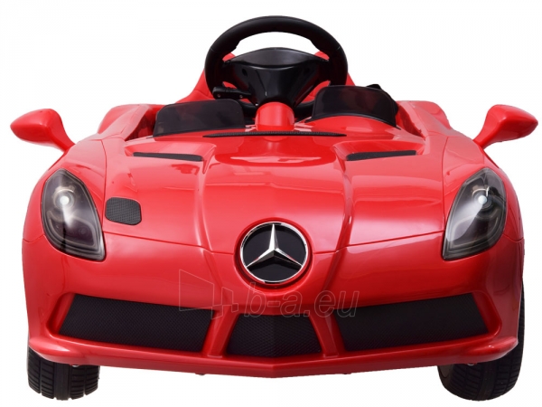 Vaikiškas elektromobilis Mercedes SLR, raudonas paveikslėlis 13 iš 14