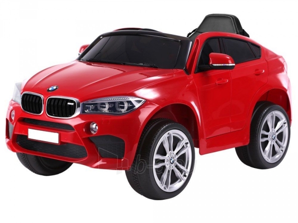 Vaikiškas elektromobilis „BMW X6", raudonas paveikslėlis 1 iš 15