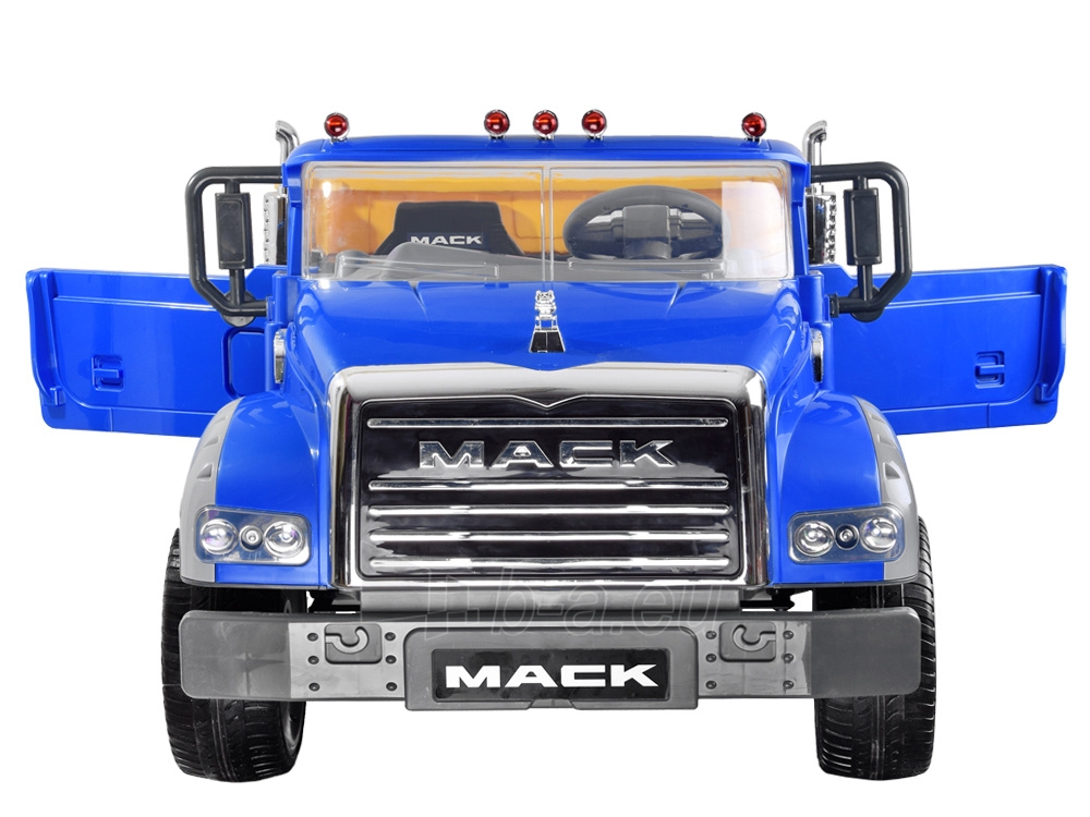 Vaikiškas elektromobilis „Mack Trucks“, raudonas paveikslėlis 12 iš 14