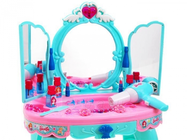 Vaikiškas kosmetikos staliukas, mėlynas paveikslėlis 10 iš 17