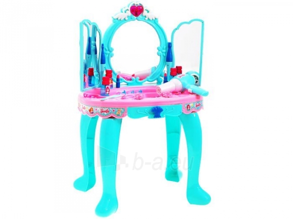 Vaikiškas kosmetikos staliukas, mėlynas paveikslėlis 8 iš 17