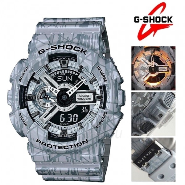 Vaikiškas laikrodis Casio G-Shock GA-110SL-8AER paveikslėlis 3 iš 7