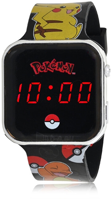 Vaikiškas laikrodis Disney LED Watch Pokémon POK4322 paveikslėlis 1 iš 3