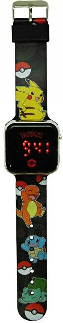 Vaikiškas laikrodis Disney LED Watch Pokémon POK4322 paveikslėlis 3 iš 3