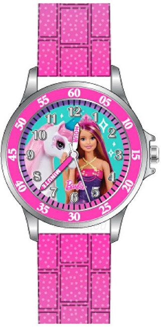 Bērnu pulkstenis Disney Time Teacher Barbie BDT9001 paveikslėlis 1 iš 2