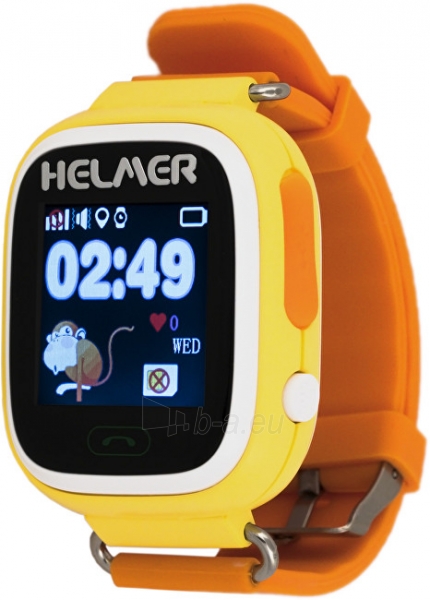 Детские часы HELMER Chytré dotykové hodinky s GPS lokátorem LK 703 žluté paveikslėlis 1 iš 7