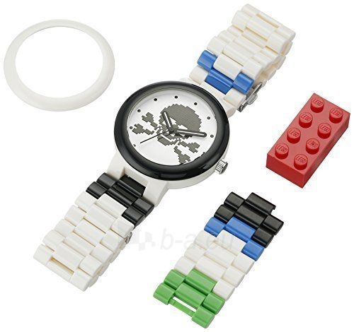 Vaikiškas laikrodis Lego Skull White 9007552 paveikslėlis 3 iš 4