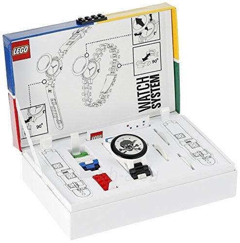 Vaikiškas laikrodis Lego Skull White 9007552 paveikslėlis 4 iš 4