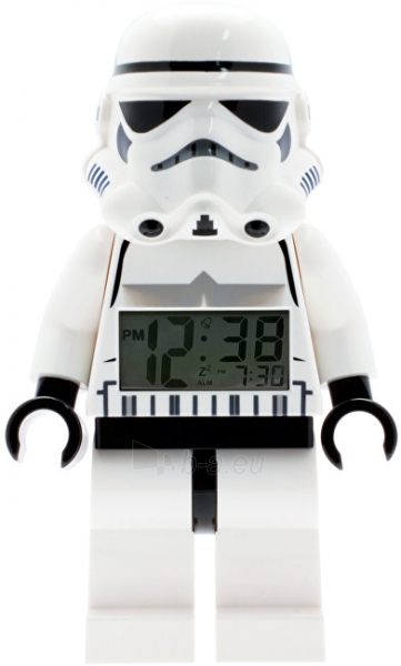 Детские часы Lego Star Wars Stormtrooper Minifigure Clock paveikslėlis 1 iš 3