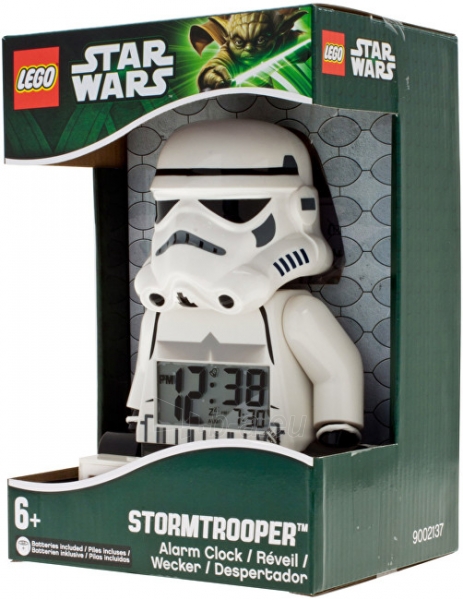 Детские часы Lego Star Wars Stormtrooper Minifigure Clock paveikslėlis 3 iš 3