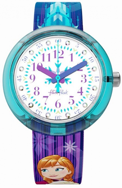 Vaikiškas laikrodis Swatch Flik Flak Disney Elsa & Anna ZFLNP027 paveikslėlis 1 iš 5