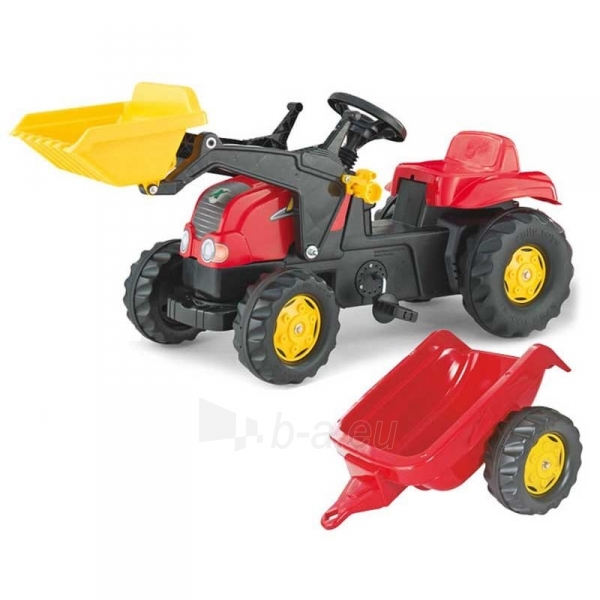 Vaikiškas minamas traktorius su priedais - Rolly Toys, mėlynas paveikslėlis 1 iš 1